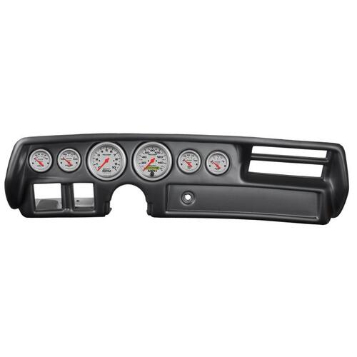 Autometer Direct Fit Dash Kit, Chevelle/Elcamino/Malibu 70-72, Rpm/Mph/Fuel/Oilp/Wtmp/Volt, Ul, Ultr