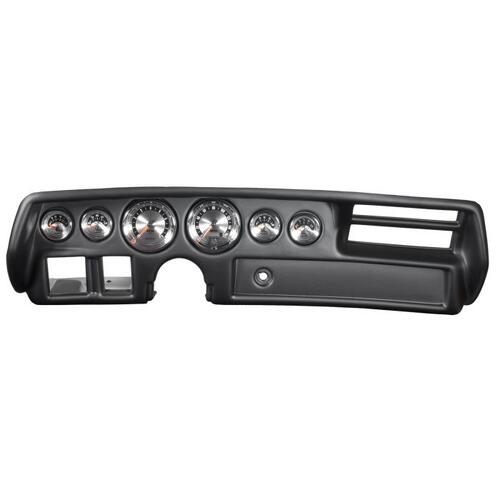 Autometer Direct Fit Dash Kit, Chevelle/Elcamino/Malibu 70-72, Rpm/Mph/Fuel/Oilp/Wtmp/Volt, Am, Amer
