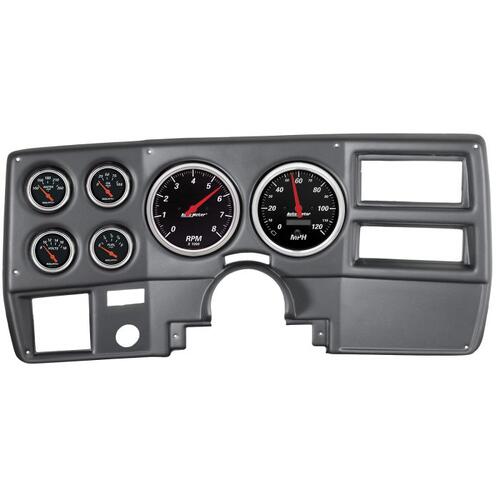 Autometer Direct Fit Dash Kit, Chevy Truck/Suburban 73-83, Tach/Mph/Fuel/Oilp/Wtmp/Volt, Db, Designe