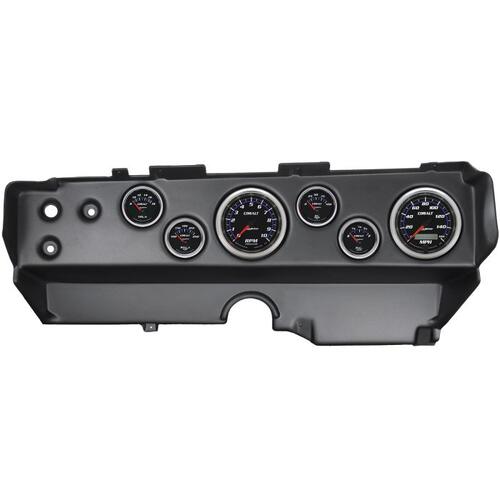 Autometer Direct Fit Dash Kit, Ebody/Cuda/Challenger 70-74, Tach/Mph/Fuel/Oilp/Wtmp/Volt, Cblt, Coba