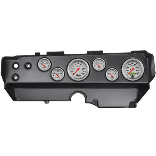 Autometer Direct Fit Dash Kit, Ebody/Cuda/Challenger 70-74, Tach/Mph/Fuel/Oilp/Wtmp/Volt, Ul, Ultra-