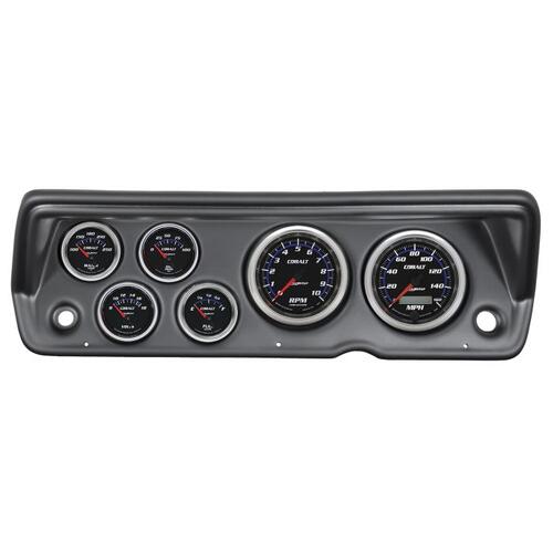 Autometer Direct Fit Dash Kit, Abody/Duster/Demon/Dart 70-76, Rpm/Mph/Fuel/Oilp/Wtmp/Bat, Cblt, Coba