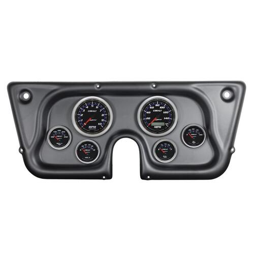Autometer Direct Fit Dash Kit, Chev Trk C/K/K5/Subrbn 67-72, Rpm/Mph/Fuel/Oilp/Wtmp/Bat, Cblt, Cobal