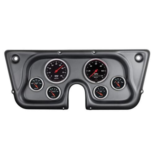 Autometer Direct Fit Dash Kit, Chevy Truck C/K/K5/Subrbn 67-72, Rpm/Mph/Fuel/Oilp/Wtmp/Bat, Db, Desi