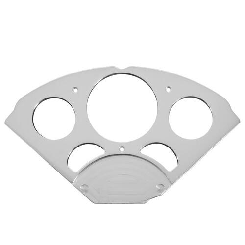 Autometer Dash Panel, Chevy Car 55-56, 1 X 3-1/8" & 4 X 2-1/16", Sr Bezel, Billet, Mounting Solution