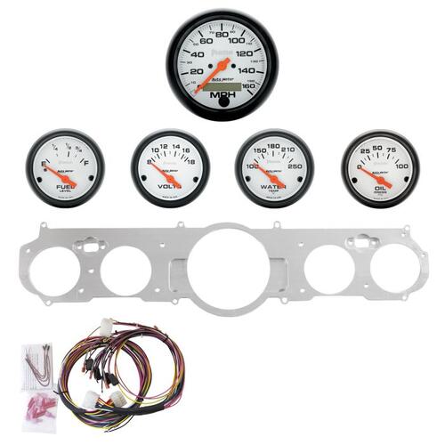 Autometer Direct Fit Dash Kit, Mustang 65-66, Mph/Fuel/Oilp/Wtmp/Bat, Phantom, Phantom