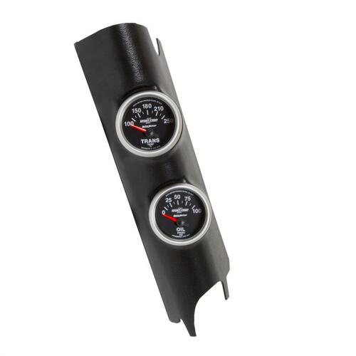 Autometer Gauge Kit, A-Pillar, Jeep Wrangler (Jk) 11-18, Oil Psi/Trans, 100Psi/250ºf Sc-Ii, Sport-Co