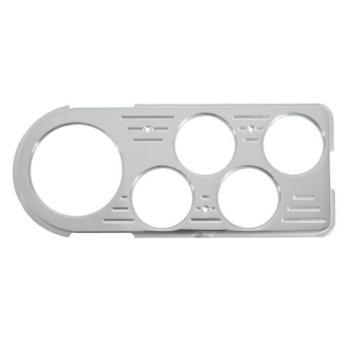 Autometer Dash Panel, Ford Truck 48-50, 1 X 3-1/8", 4 X 2-1/16", Billet, Mounting Solutions