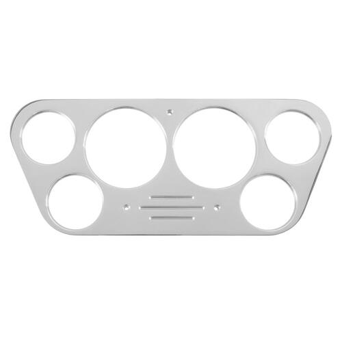 Autometer Dash Panel, Ford Truck 53-55, 2 X 3-1/8", 4 X 2-1/16", Billet, Mounting Solutions