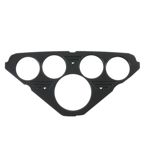 Autometer Dash Panel, Chevy Truck 55-59, 1 X 3-1/8", 4 X 2-1/16", Black, Mounting Solutions