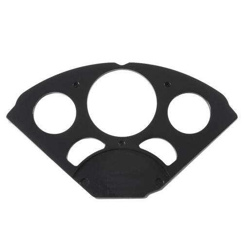 Autometer Dash Insert, Chevy 55-56, 1 X 3-1/8" & 4 X 2-1/16", Sr Bezel, Black, Mounting Solutions