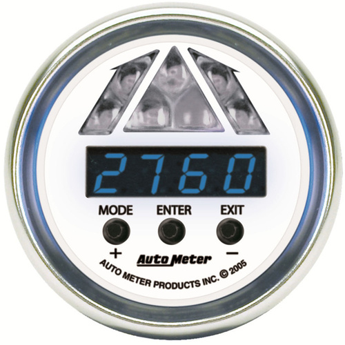 Autometer Gauge, C2, Shift Light, Digital RPM w/ Blue LED LIGHT, DPSS LEVEL 1,