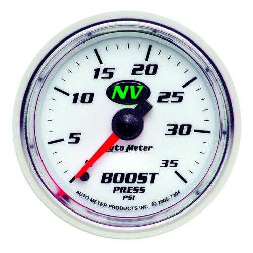 Autometer Gauge, Boost, 2 1/16", 35Psi, Mechanical, Nv, Nv