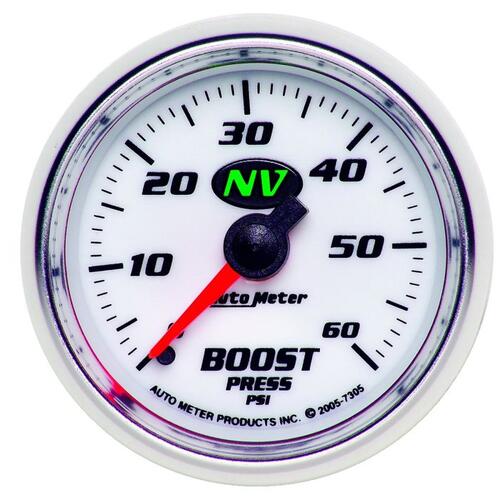 Autometer Gauge, Boost, 2 1/16", 60Psi, Mechanical, Nv, Nv