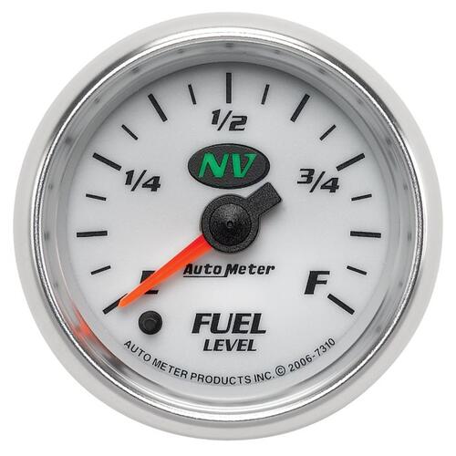 Autometer Gauge, Fuel Level, 2 1/16", 0-280Ω Programmable, Nv, Nv