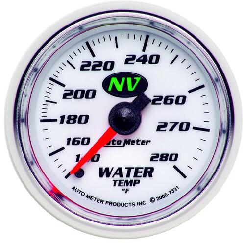 Autometer Gauge, Water Temp, 2 1/16", 140-280ºf, Mechanical, Nv, Nv