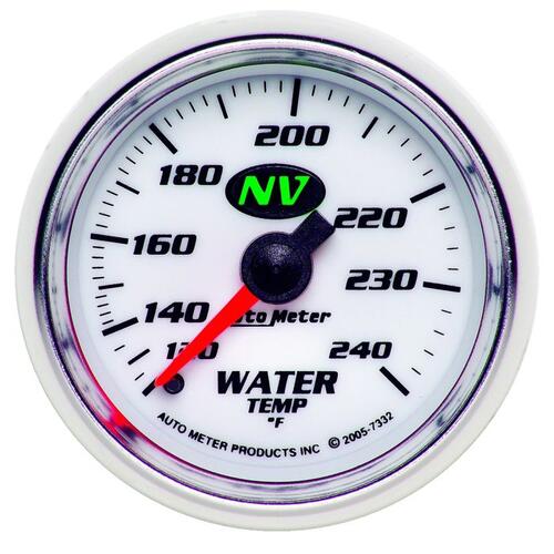 Autometer Gauge, Water Temp, 2 1/16", 120-240ºf, Mechanical, Nv, Nv