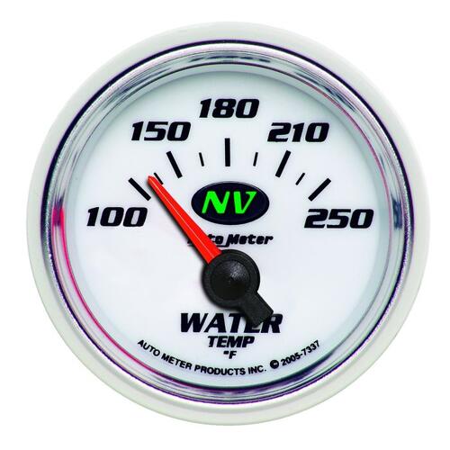 Autometer Gauge, Water Temp, 2 1/16", 100-250ºf, Electric, Nv, Nv