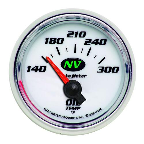 Autometer Gauge, Oil Temp, 2 1/16", 140-300ºf, Electric, Nv, Nv