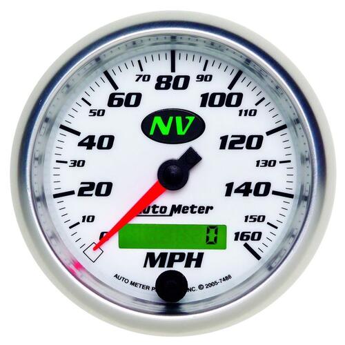 Autometer Gauge, Speedometer, 3 3/8", 160Mph, Elec. Programmable, Nv, Nv