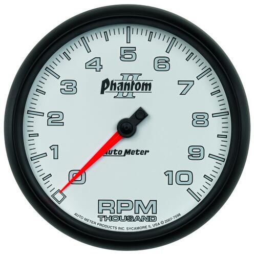 Autometer Gauge, Tachometer, 5", 10K Rpm, In-Dash, Phantom Ii, Phantom Ii