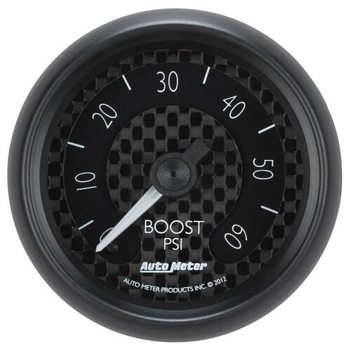 Autometer Gauge, Boost, 2 1/16", 60Psi, Mechanical, Gt, Gt