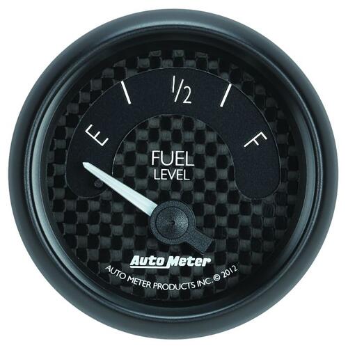Autometer Gauge, Fuel Level, 2 1/16", 0Ωe To 90Ωf, Elec, Gt, Gt