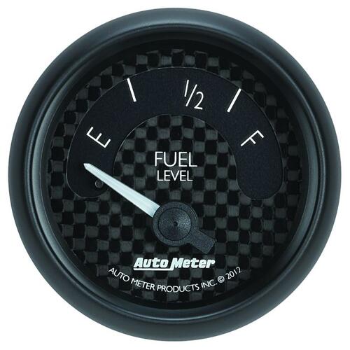 Autometer Gauge, Fuel Level, 2 1/16", 73Ωe To 10Ωf, Elec, Gt, Gt