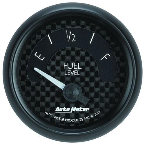 Autometer Gauge, Fuel Level, 2 1/16", 240Ωe To 33Ωf, Elec, Gt, Gt