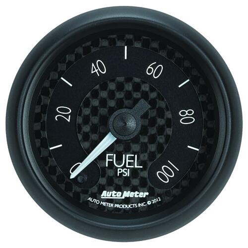 Autometer Gauge, Fuel Pressure, 2 1/16", 100Psi, Digital Stepper Motor, Gt, Gt