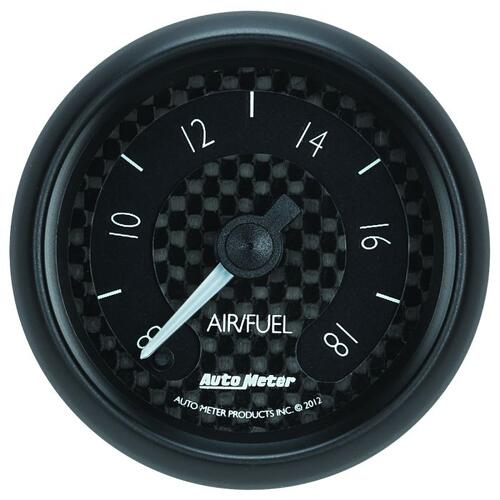 Autometer Gauge, Air/Fuel Ratio-Wideband, Analog, 2 1/16", 8:1-18:1, Stepper Motor, Gt, Gt