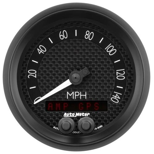 Autometer Gauge, Speedometer, 3 3/8", 140Mph, Gps, Gt, Gt