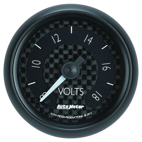 Autometer Gauge, Voltmeter, 2 1/16", 18V, Digital Stepper Motor, Gt, Gt