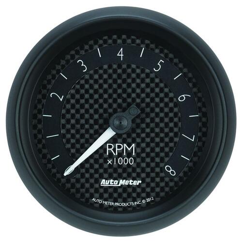 Autometer Gauge, Tachometer, 3 3/8", 8K Rpm, In-Dash, Gt, Gt