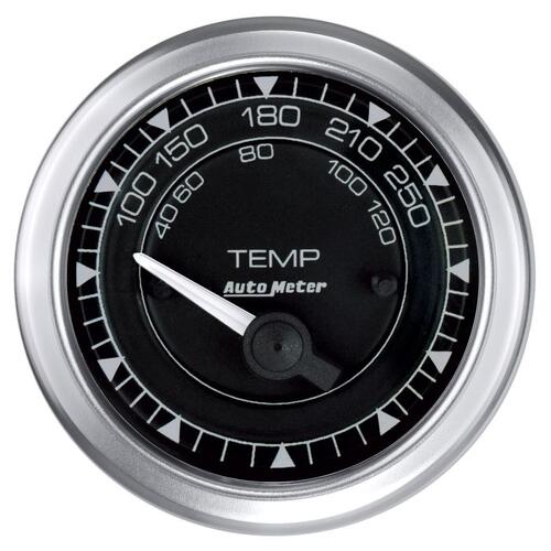 Autometer Gauge, Temp, 2 1/16", 250ºf, Elec,  Chrono, Chrono