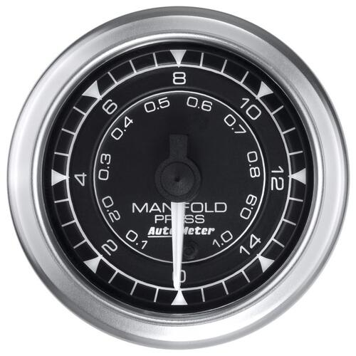 Autometer Gauge, Manifold Pressure, 2 1/16", 15Psi, Digital Stepper Motor, Chrono, Chrono