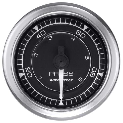 Autometer Gauge, Pressure, 2 1/16", 100Psi, Digital Stepper Motor, Chrono, Chrono