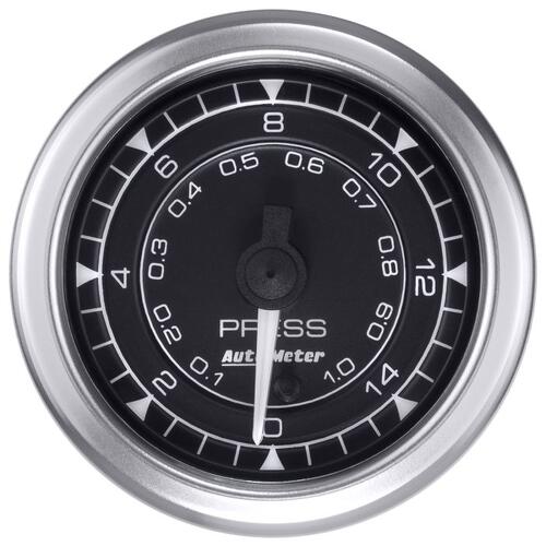 Autometer Gauge, Pressure, 2 1/16", 15Psi, Digital Stepper Motor, Chrono, Chrono