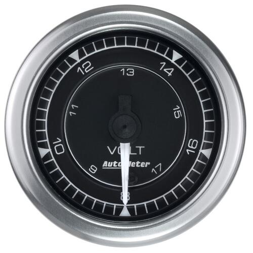 Autometer Gauge, Voltmeter, 2 1/16", 18V, Digital Stepper Motor, Chrono, Chrono