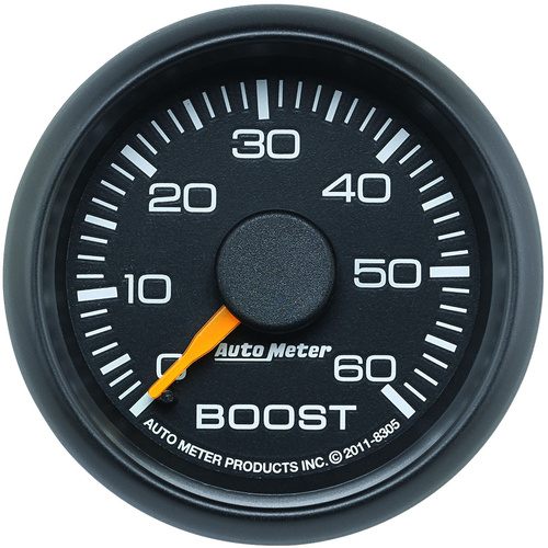 Autometer Gauge, Factory Match, Boost, 2 1/16 in., 60psi, Mechanical, GM, Each