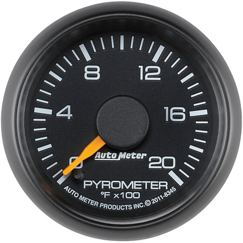 Autometer Gauge, Factory Match, Pyrometer (EGT), 2 1/16 in., 2000 Degrees F, Stepper Motor, GM, Each