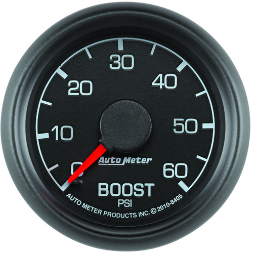 Autometer Gauge, Factory Match, Boost, 2 1/16 in., 60psi, Mechanical, For Ford, Analog, Each
