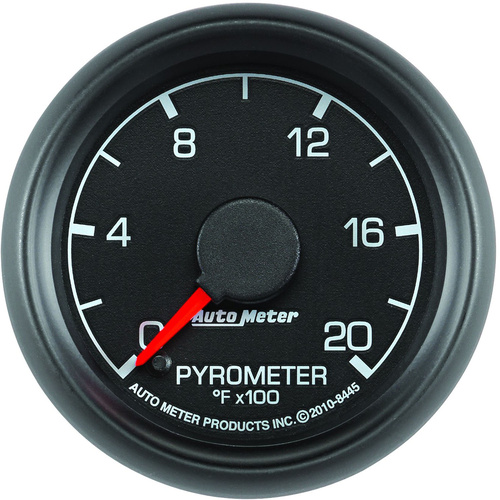 Autometer Gauge, Factory Match, Pyrometer (EGT), 2 1/16 in., 2000 Degrees F, Stepper Motor, For Ford, Analog, Each