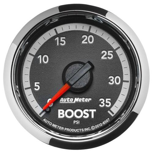 Autometer Gauge, Boost, 2 1/16", 35Psi, Mechanical, Ram Gen 4 Factory Match, Gen 4 Dodge Factory Mat
