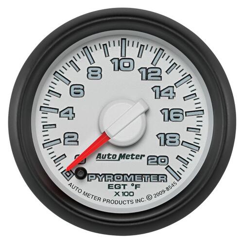 Autometer Gauge, Pyro. (Egt), 2 1/16", 2000ºf, Stepper Motor, Ram Gen 3 Fact. Match, Gen 3 Dodge Fac