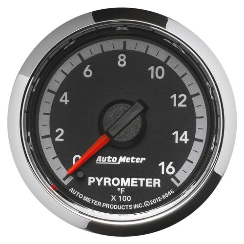 Autometer Gauge, Pyro. (Egt), 2 1/16", 1600ºf, Stepper Motor, Ram Gen 4 Fact. Match, Gen 4 Dodge Fac