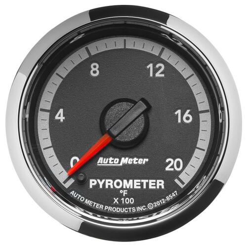 Autometer Gauge, Pyro. (Egt), 2 1/16", 2000ºf, Stepper Motor, Ram Gen 4 Fact. Match, Gen 4 Dodge Fac