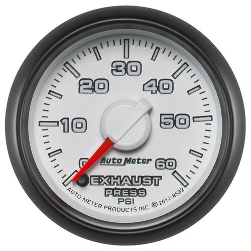 Autometer Gauge, Exhaust Press., 2 1/16", 60Psi, Stepper Motor, Ram Gen 3 Factory Match, Gen 3 Dodge