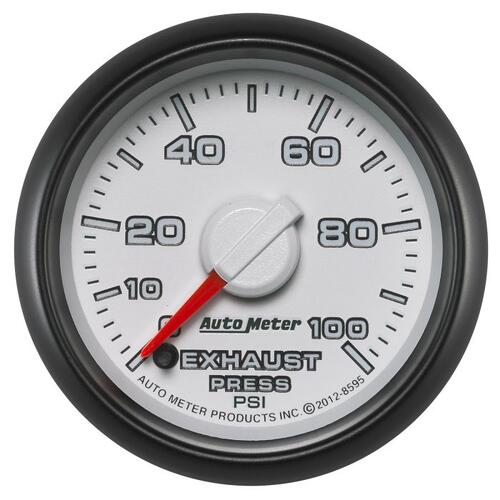 Autometer Gauge, Exhaust Press., 2 1/16", 100Psi, Stepper Motor, Ram Gen 3 Factory Match, Gen 3 Dodg