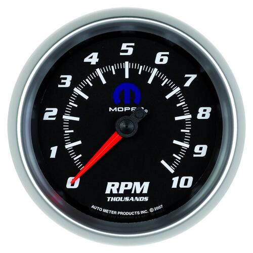 Autometer Gauge, Tachometer, 3 3/8", 10K Rpm, In-Dash, Black, Mopar, Mopar